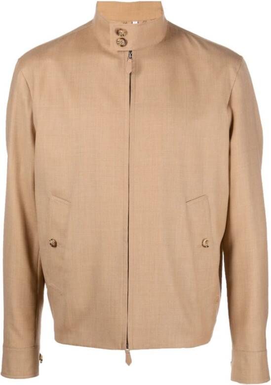 Burberry Stijlvolle Jas voor Mannen Beige Heren