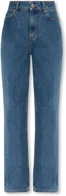Burberry Jeans met logo Blauw Dames