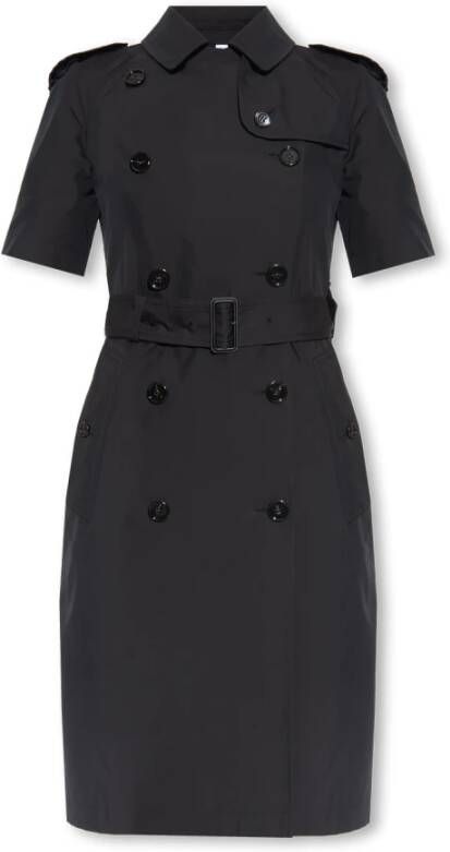 Burberry Short Dresses Black Dames