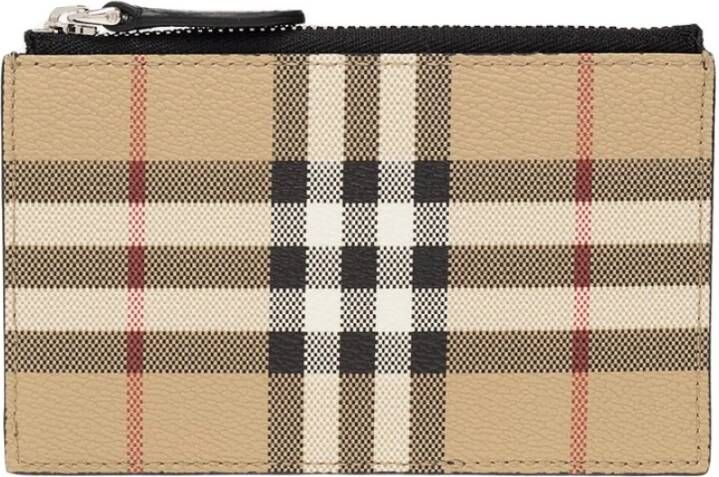 Burberry Compacte Kaarthouder Beige Heren