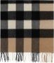 Burberry Beige Kasjmier Sjaal met Franjes Beige Unisex - Thumbnail 1