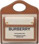 Burberry Katoenen Schoudertas met Twee Compartimenten Beige Dames - Thumbnail 1