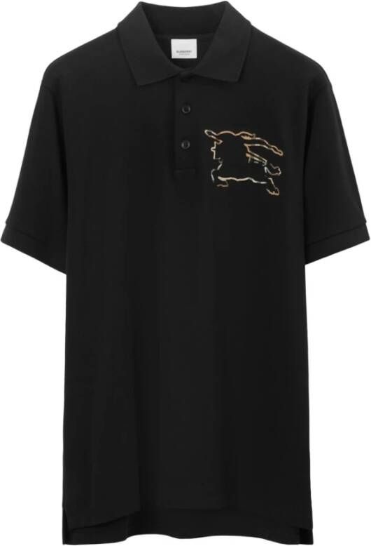 Burberry Klassieke Winslow Polo Shirt Zwart Heren