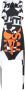 Burberry Kleurrijke Rug-Zip Dagjurk Oranje Dames - Thumbnail 1