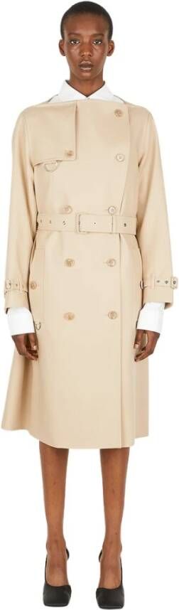 Burberry Kraagloze trenchcoat Beige Dames