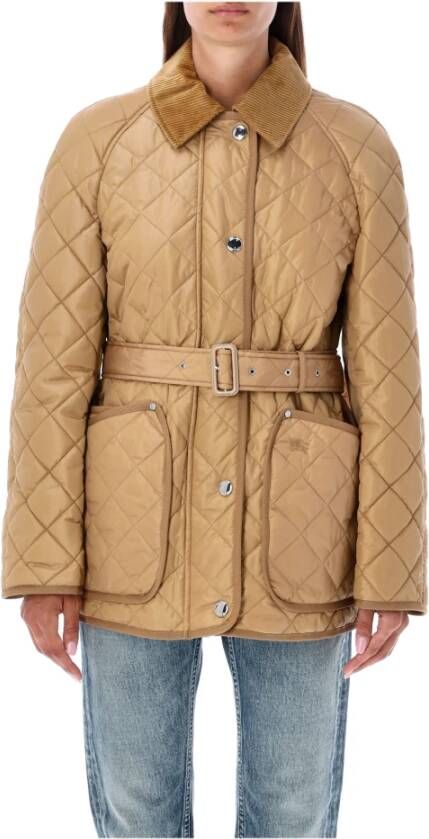 Burberry Light Jackets Beige Dames
