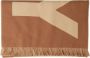 Burberry Logo Jacquard Wollen Sjaal Beige Dames - Thumbnail 1