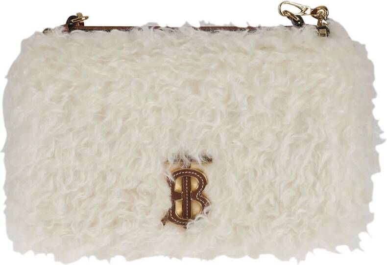 Burberry Lola Cross Body Tas White Dames