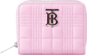 Burberry Lola Quilted Zip Wallet Roze Dames