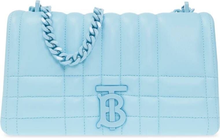 Burberry Lola Small quilted shoulder bag Blauw Dames