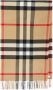 Burberry Luxe Check Cashmere Sjaal Beige Unisex - Thumbnail 5
