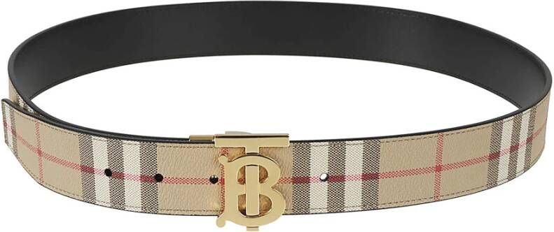 Burberry Luxe Herenriemen Collectie Beige Heren