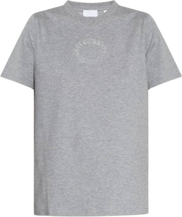 Burberry Margot T-shirt met logo Grijs Dames