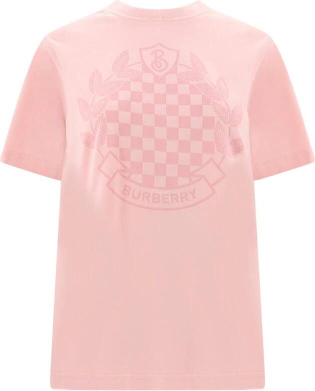 Burberry Maxi Print Katoenen T-Shirt Roze Dames