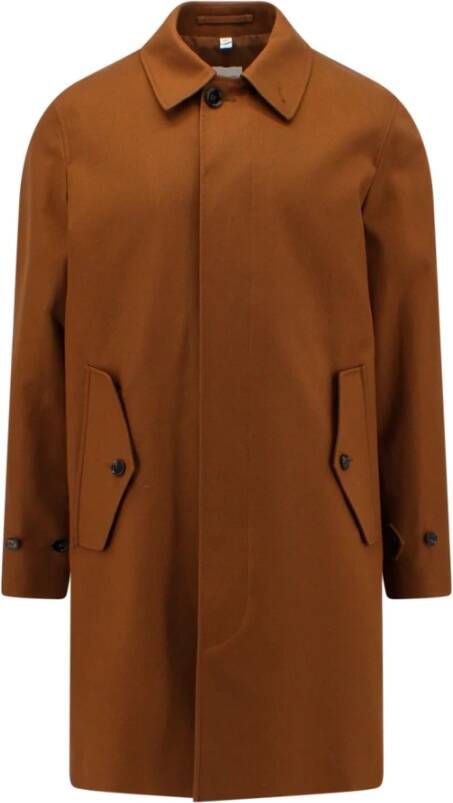 Burberry Men Clothing Jackets Coats Brown Ss23 Bruin Heren