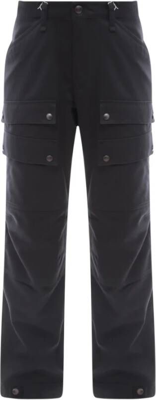Burberry Men Clothing Trousers Black Ss23 Zwart Heren