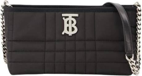 Burberry Multicolor Nylon Lola Rits Tas Zwart Dames