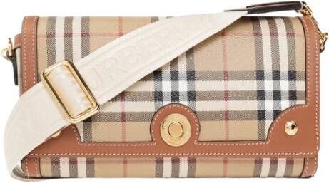 Burberry Note Kleine schoudertas Beige Dames