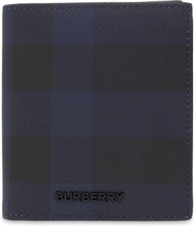 Burberry Opvouwbare portemonnee Blauw Heren