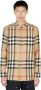 Burberry Vintage Geruite Overhemd Beige Heren - Thumbnail 2