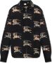 Burberry Overhemd van wolmix met EKD-ruit en ritssluiting aan de voorkant Black Heren - Thumbnail 1