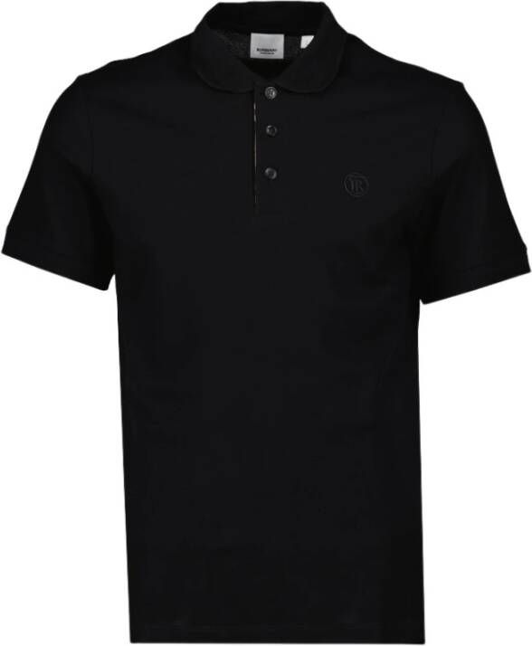 Burberry Klassieke Logo Polo Shirt Black Heren