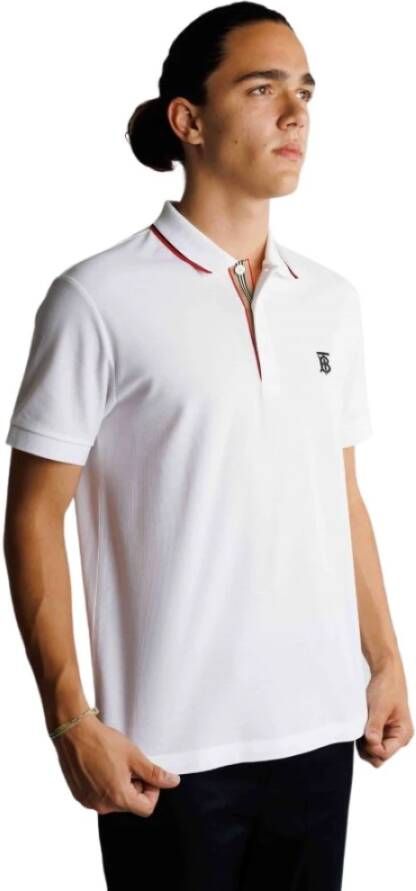 Burberry Polo Pierson Wit Heren