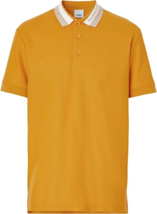 Burberry Polo Shirt Verhoog je casual stijl Yellow Heren
