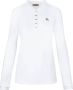 Burberry Lange mouw knoop dames polo White Dames - Thumbnail 1