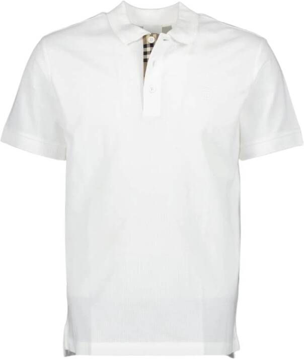 Burberry Klassiek Polo Shirt White Heren