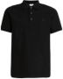 Burberry Zwarte Polo Shirt Geribbelde Kraag Black Heren - Thumbnail 1