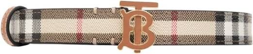 Burberry Riem met logo Beige Dames