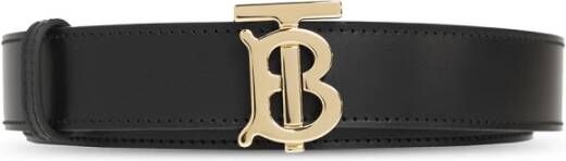 Burberry Riem met metalen letters Black Dames