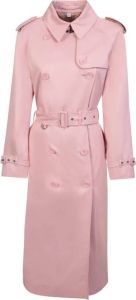 Burberry Roze trenchcoat met verfijnde elegantie Roze Dames
