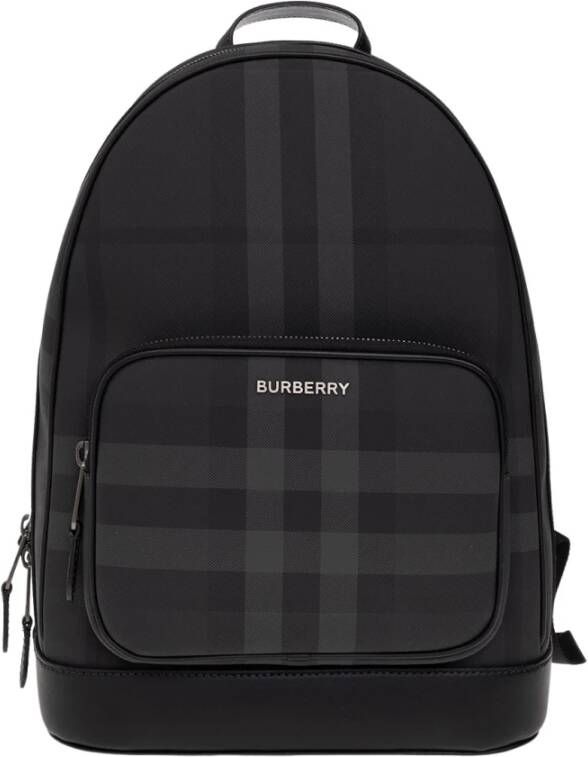 Burberry Houtskoolrugzak voor stijlvolle avonturen Black Heren