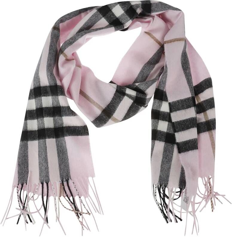 Burberry Warm Winter Cashmere Sjaal Pink Unisex
