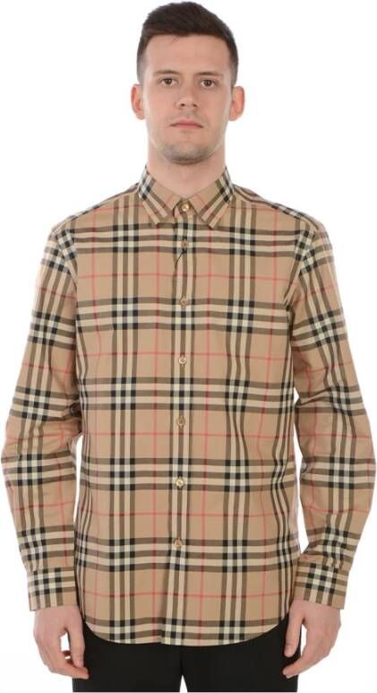 Burberry Shirts Beige Heren