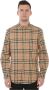 Burberry Geruite Overhemd Klassieke Stijl Vintage Print Multicolor Heren - Thumbnail 3