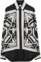 Burberry Zijden shirt met beeldhouwprint Black Dames - Thumbnail 1
