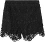 Burberry Zwarte Kanten Shorts met Hoge Taille Black Dames - Thumbnail 1