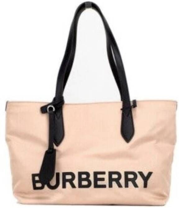 Burberry Milieuvriendelijke Stijlvolle Logo Tote Tas Beige Dames - Foto 2