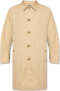 Burberry Single-Breasted Coats Beige Heren