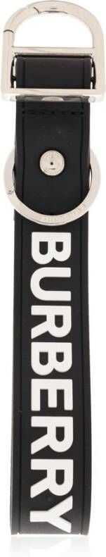 Burberry Sleutelhanger met logo Zwart Heren