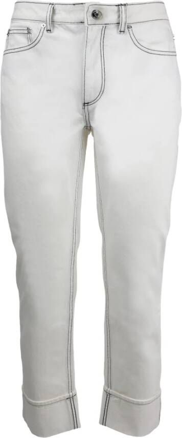 Burberry Slim-fit Jeans White Dames