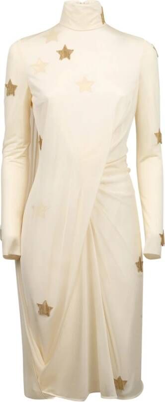 Burberry Sterrenpatroon jurk White Dames