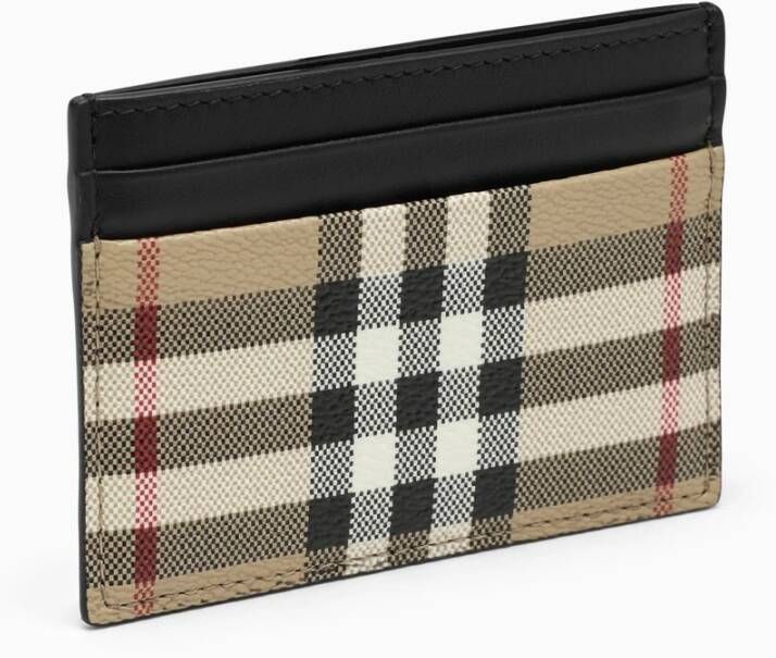 Burberry Leren Kaarthouder Multicolor Portemonnee Multicolor Unisex