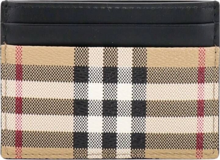Burberry Stijlvolle Kaarthouder voor Georganiseerde Kaarten Beige Heren