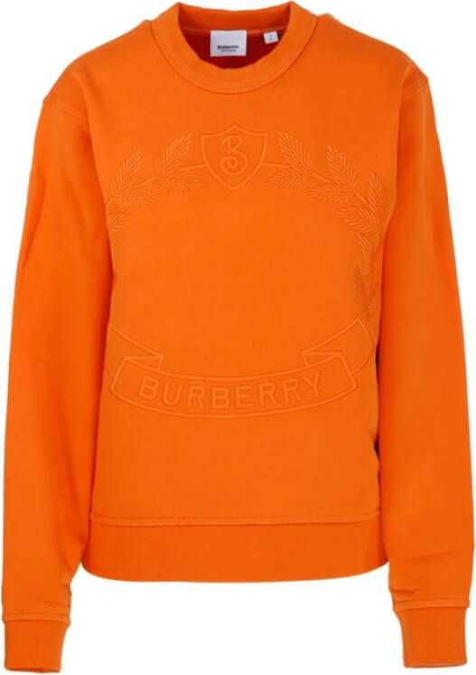 Burberry Stijlvolle Trainingsshirt Oranje Dames