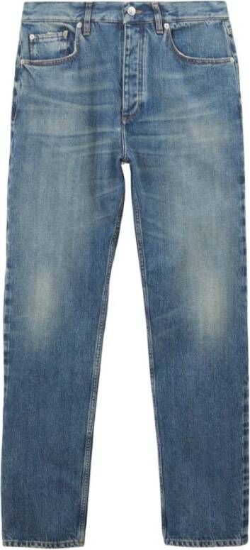 Burberry Blauwe Aw23 Vervaagde Denim Jeans Blue Heren