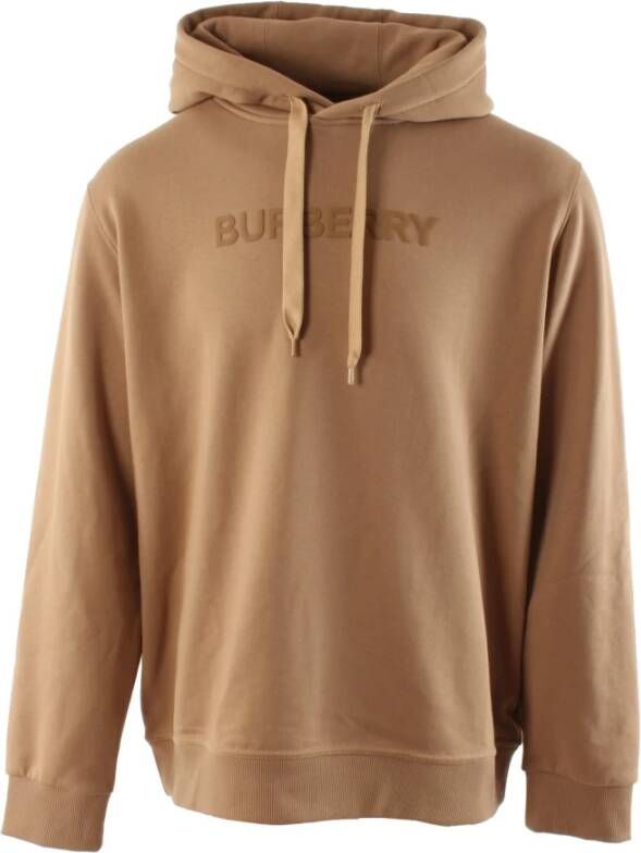 Burberry Bruine Sweatshirt met Logodetail Brown Heren